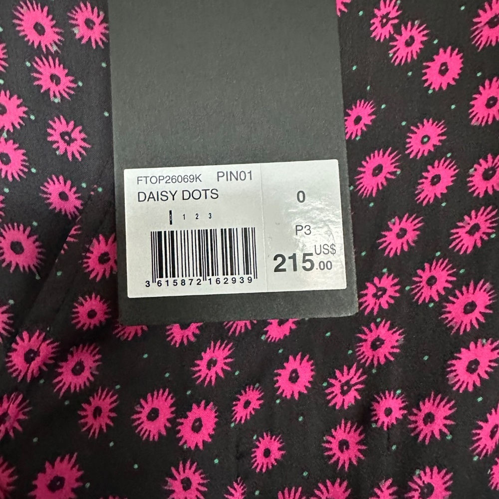🖤💖 NWT The Kooples Daisy Dots Printed Peplum Top | $215 Retail! - Picture 8 of 10